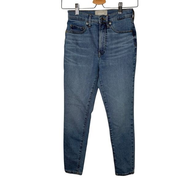 Everlane The Highrise Blue Denim Skinny size 25 Ankle Jeans  ( XS ) - Picture 1 of 6